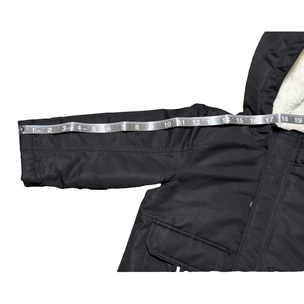 Wonder Nation Black Hooded Puffer Jacket Double Zipper Polyester Size 2t - Picture 11 of 11